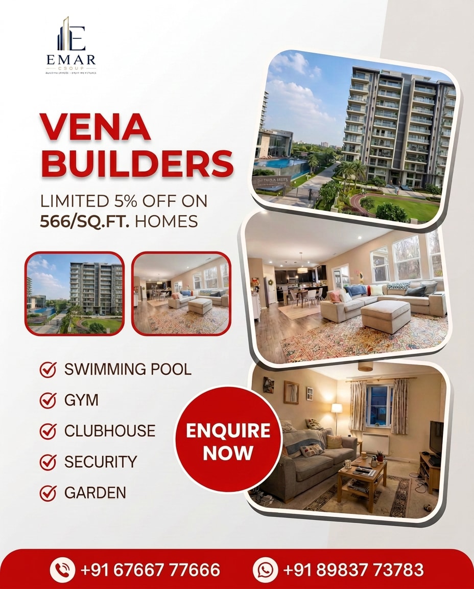 MercyTaraskkf's tweet photo. Vena Builders Pricing and Urgency Offer

Own a modern residence with a premium swimming pool, gym, clubhouse, garden, and security. Invest in this fast-growing neighborhood at a limited-time price. Call +91 67667 77666 or text +91 89837 73783 to https://t.co/ZkDl5IvNJR