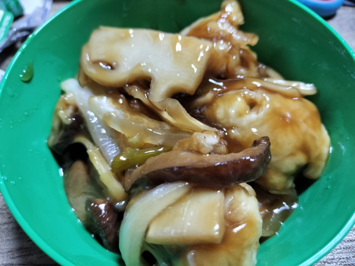 Hiro_selatan's tweet photo. 夕食は、鶏肉の酢豚、酢鶏？ https://t.co/UkWkjO8xKP
