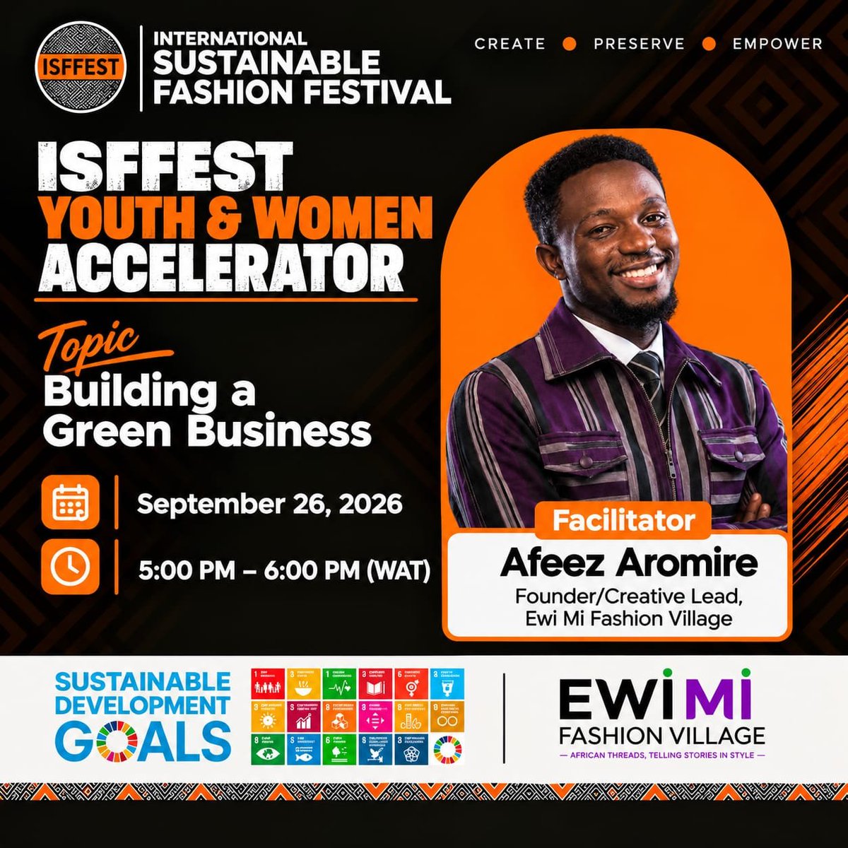 isffest_'s tweet photo. BUILDING A BUSINESS THAT CREATES VALUE AND RESPECTS THE PLANET.

What does it really take to build a business that is both commercially viable and environmentally responsible? https://t.co/7DgawT6Xg0