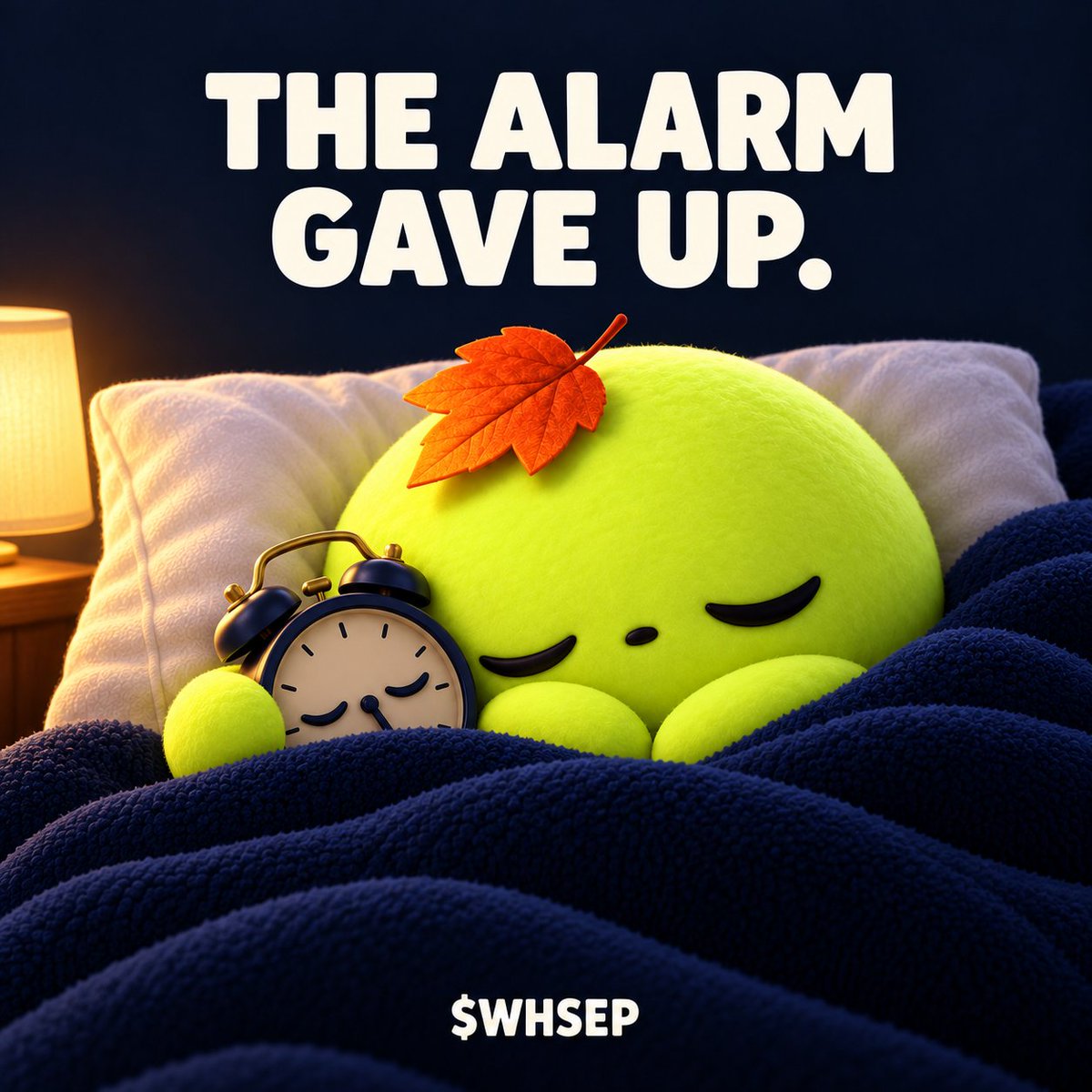 whensependssol's tweet photo. @D3nny_crypto our $WHSEP idea: a september sleep meme. our mascot is so sleepy, his alarm now needs its own alarm. 💤

我们的九月睡觉梗：小家伙太困了，连它的闹钟都得再配一个闹钟。 https://t.co/XXe7figcDU
