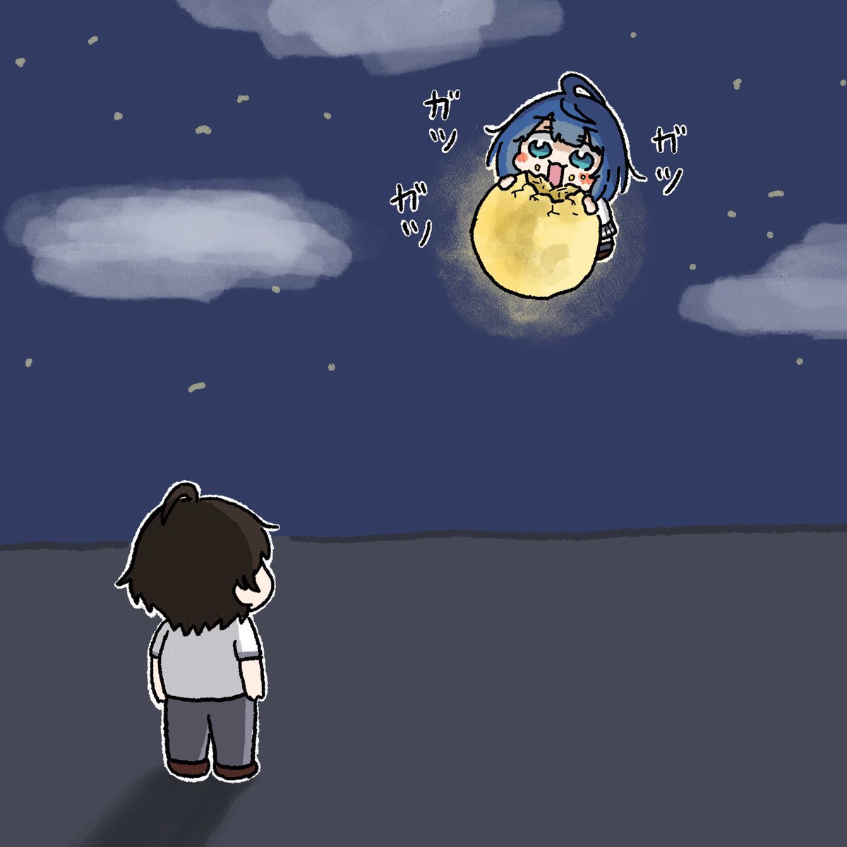 ryuinosu_'s tweet photo. 月が綺麗ですね

#マケイン #負けヒロインが多すぎる https://t.co/InwSdKfLxm
