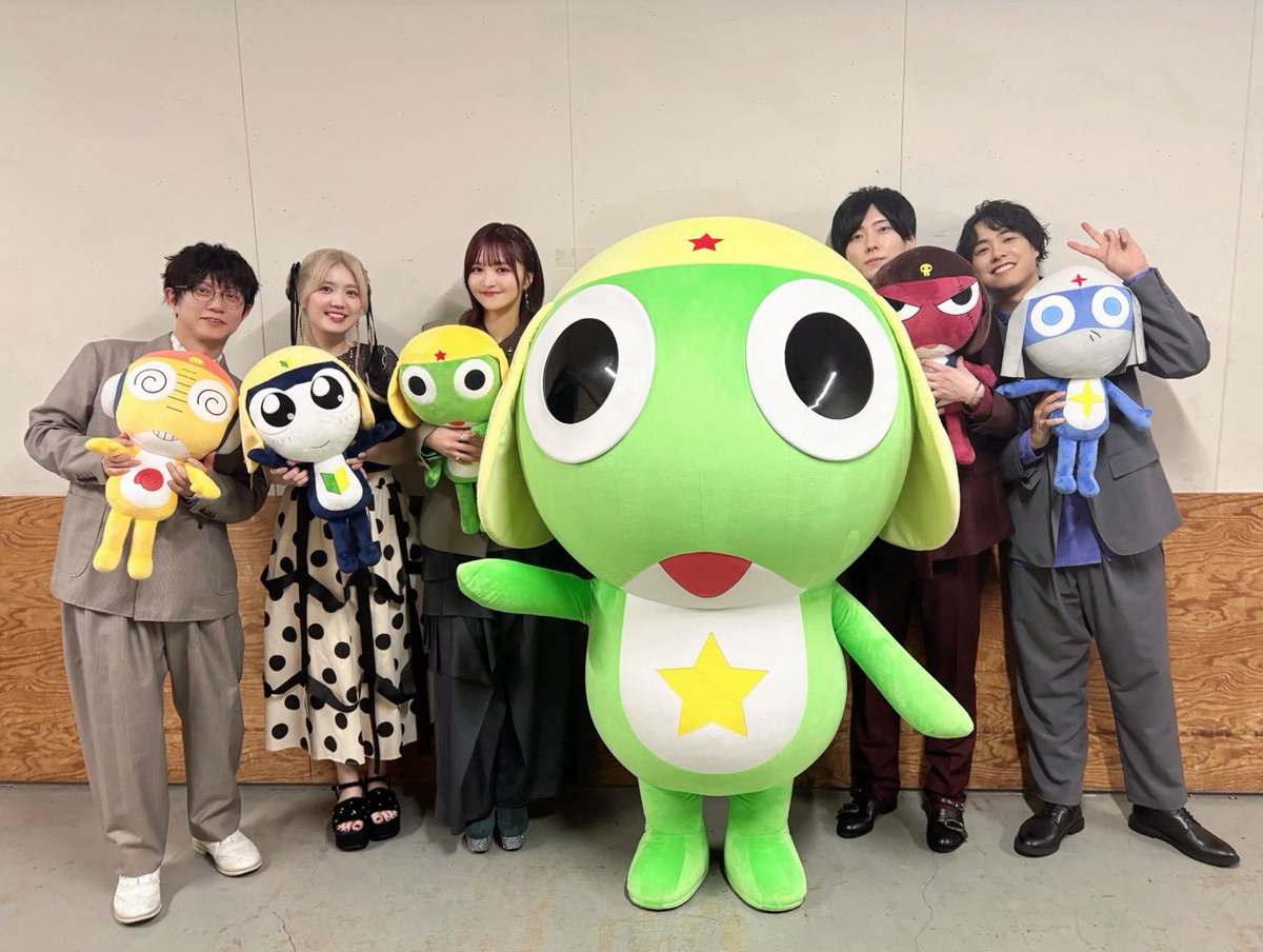 koichimakoto's tweet photo. #ケロロ軍曹☆ 先行上映会
ありがとうございました！
頼りになる、大好きな小隊メンバーと！
放送は10月3日9:30からです🐸もう来週 https://t.co/RkGY6It5ia
