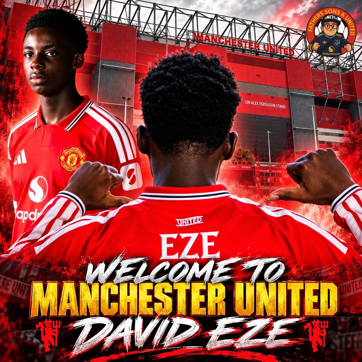 bennymufc's tweet photo. Welcome to Manchester United David Eze. As the England Youth International joins from Manchester City. Welcome to the Red Side of Manchester David #MUFC #MUAcademy #DavidEze #ManchesterUnited #ManUtd https://t.co/441qgIr0jP