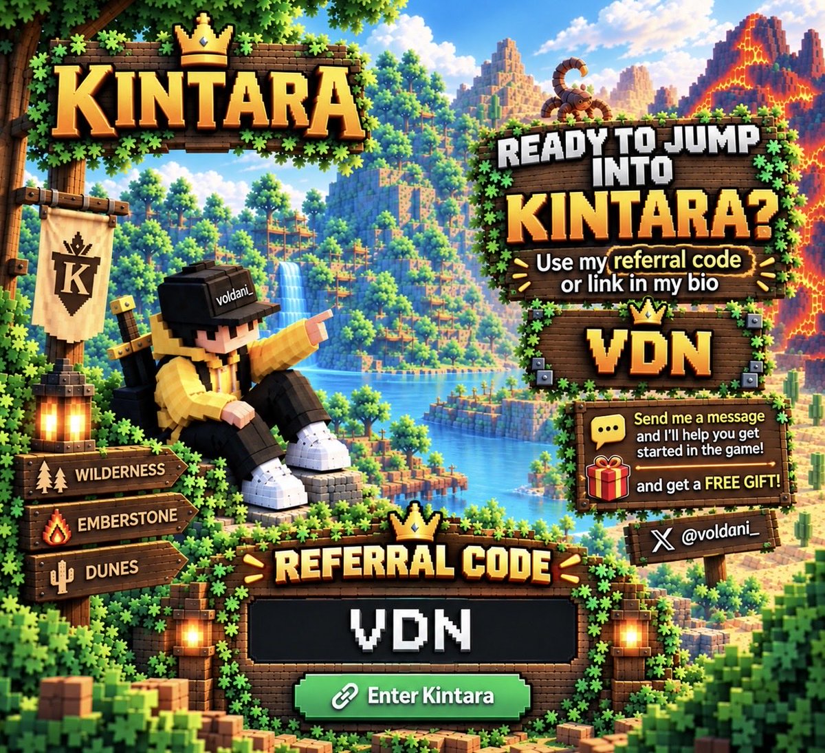 voldani_'s tweet photo. @PlayKintara has everything — exploration, combat, grinding, trading, bosses, gambling and a real player-driven economy.

I’m fully bullish on where this is going.

Ready to play? Use my referral code VDN. 🎮 https://t.co/mDEblzGc7b