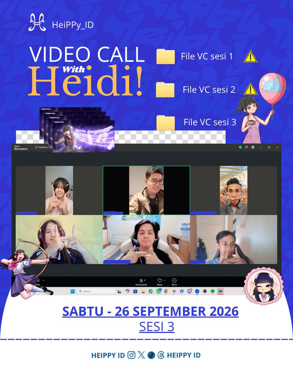 Heippy_ID's tweet photo. thx u untuk vc hari ini #HeiVC gimana gimana vece hari ini dengan my funeshyt itu https://t.co/6PeD9HCNcQ