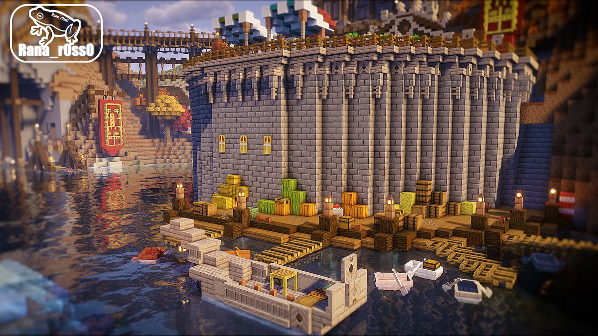 Rana_r0ss0's tweet photo. 新アプデで追加されたまだらな森に冒険者の街作ってみた(Ver26.3) 
#Minecraft #Minecraftbuilds https://t.co/RESCF1HUFX