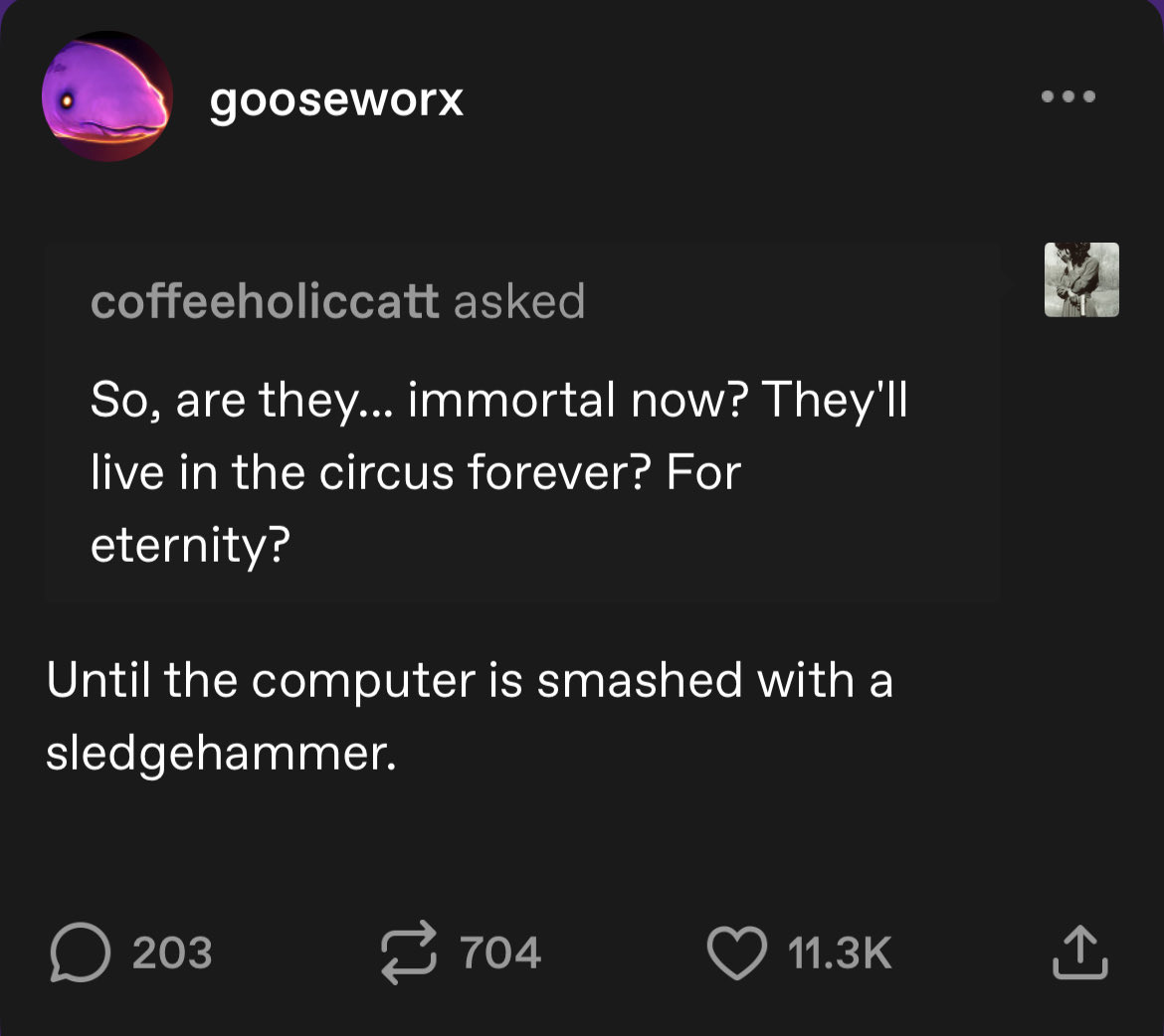 coffindwellers's tweet photo. i can’t stop thinking about lee/jax coming back to the abandoned c&amp;a building after a bad day and treating it like a rage room and accidentally destroying the circus in the process https://t.co/5W1X0wQNO3