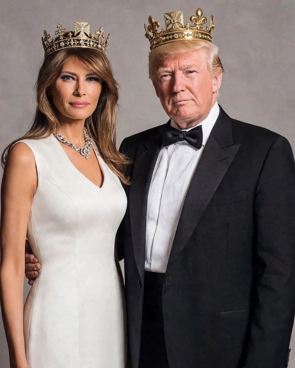 WestcoastwizarQ's tweet photo. King and queen🩷
Behind every great legacy is a partnership that never fades. The King and Queen of resilience — Donald Trump and Melania Trump standing together with poise, power, and purpose. Not just a moment, but a statement https://t.co/cRGd19f98A