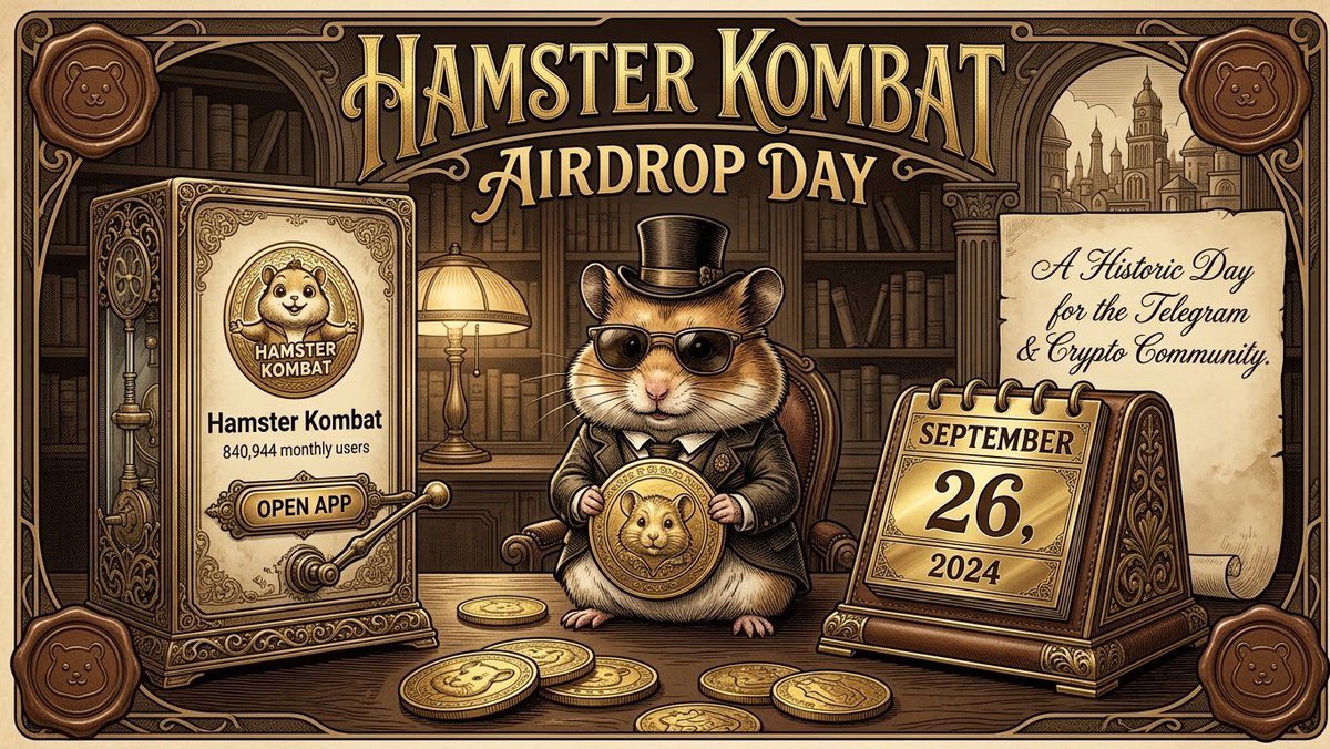 ShaWonS5's tweet photo. 🐹 September 26, 2024 — a day crypto Twitter won’t forget.

The day $HMSTR arrived and Hamster Kombat took the Telegram Mini App era to another level. 🚀

2 years later, the memories, hype &amp; chaos are still alive. 😂

Happy #HamsterDay! 🐹

#HamsterKombat #HMSTR #Crypto https://t.co/5uUyZSdHUt