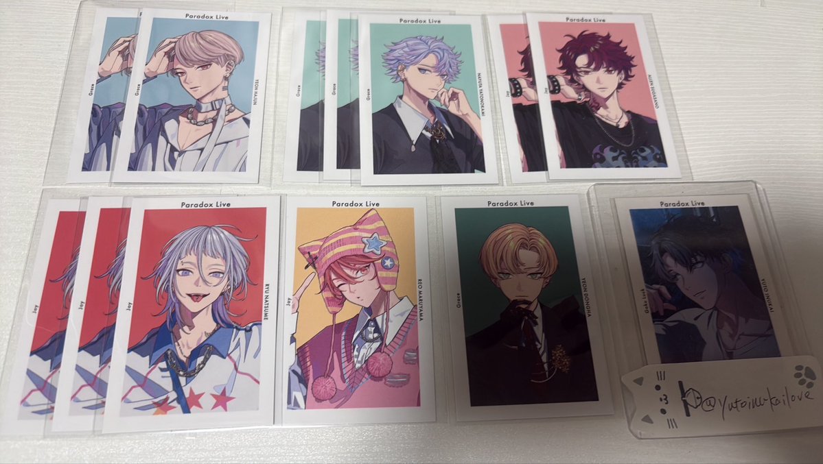 yutoinukailove's tweet photo. パラライ LOOKBOOK Gプリ 交換 譲渡

☆譲 ♡夏準、♡那由汰、アレン、リュウ、玲央、東夏、紗月、四季、♡晴臣、甘太郎、アン、善、京、斗真

☆求 憂人、珂波汰、京or定価＋送料

珂波汰と京は各1で求めております。
♡は憂人、珂波汰と交換のみ！
お気軽にお声がけくださいm(_ _)m https://t.co/GYSlzK2LWo