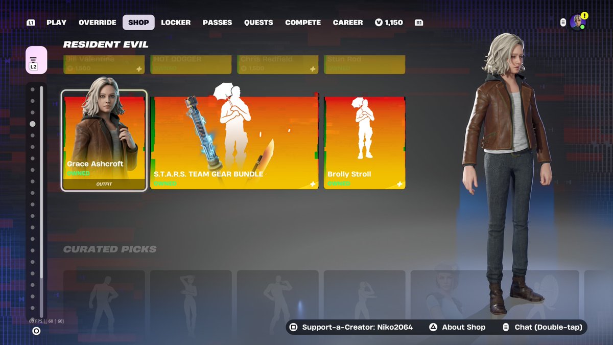 Jokernz_'s tweet photo. YAYYYYY
Picked up Leon and Claire, Grace, and the Gear Bundle using code Niko2064, all that's left is Chris and Jill! https://t.co/b4CUZKJjnA