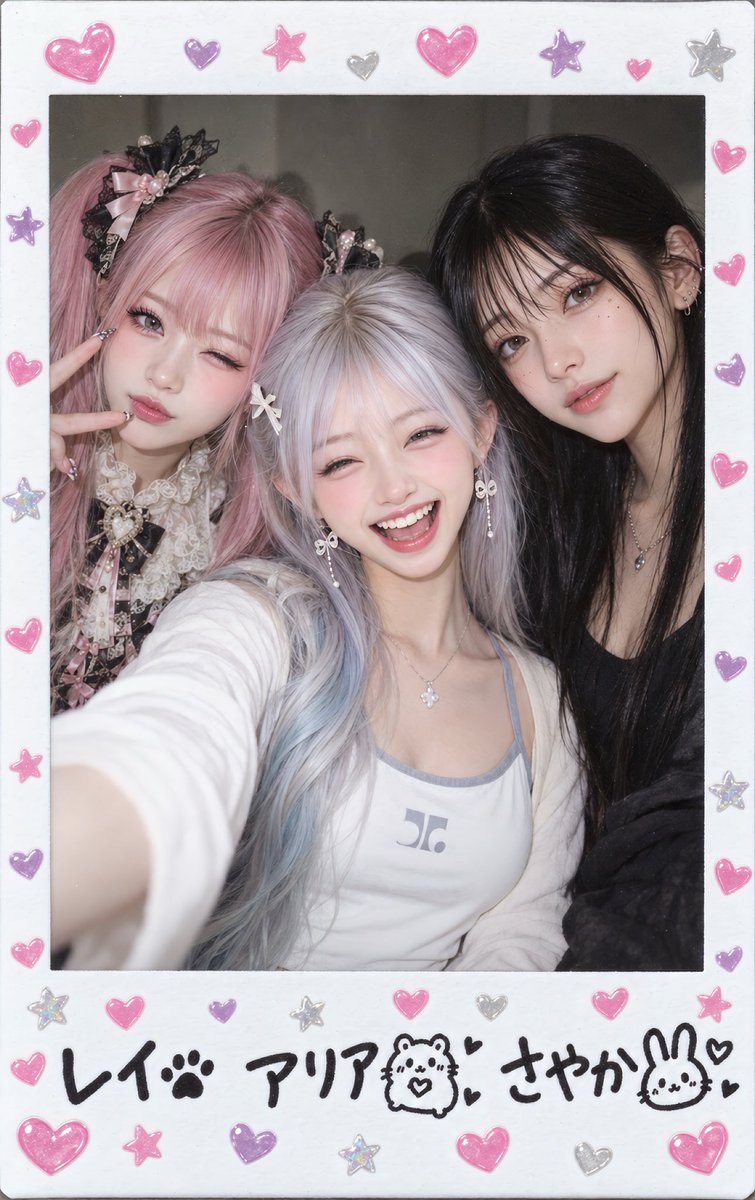 Pussy_Angie's tweet photo. ChatGPTで作れるプロンプト配布。
・チェキ風ショット

推しチェキみたいにして楽しんで下さい🤍

プロンプトの指示はリプライのツリーに記載
(※)このポストの画像は読み込まないで下さい。 https://t.co/cfczX3mfE2