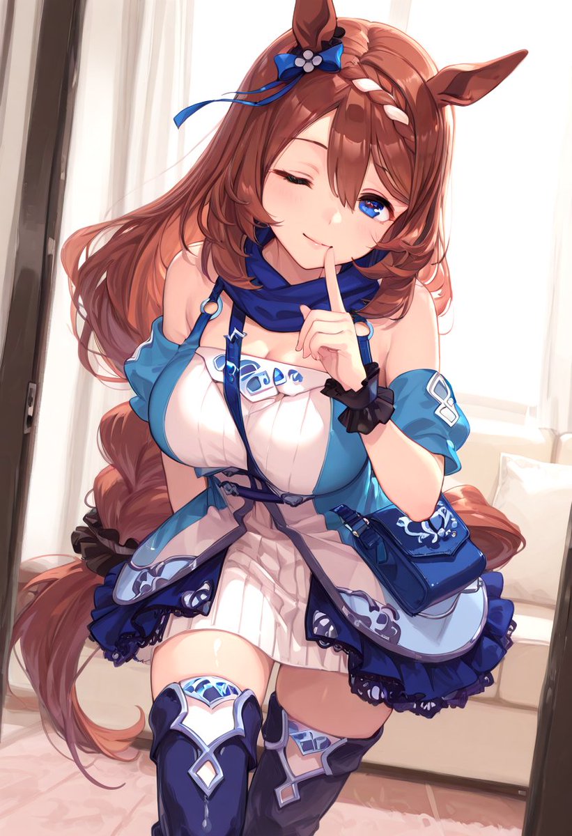 Reiha1987's tweet photo. スーパークリーク ～ 𝓢𝓾𝓹𝓮𝓻 𝓒𝓻𝓮𝓮𝓴 ～ 
SFW Illustration

久々に勝負服生成したくなったので…ｗ https://t.co/BnOMcnSF7u
