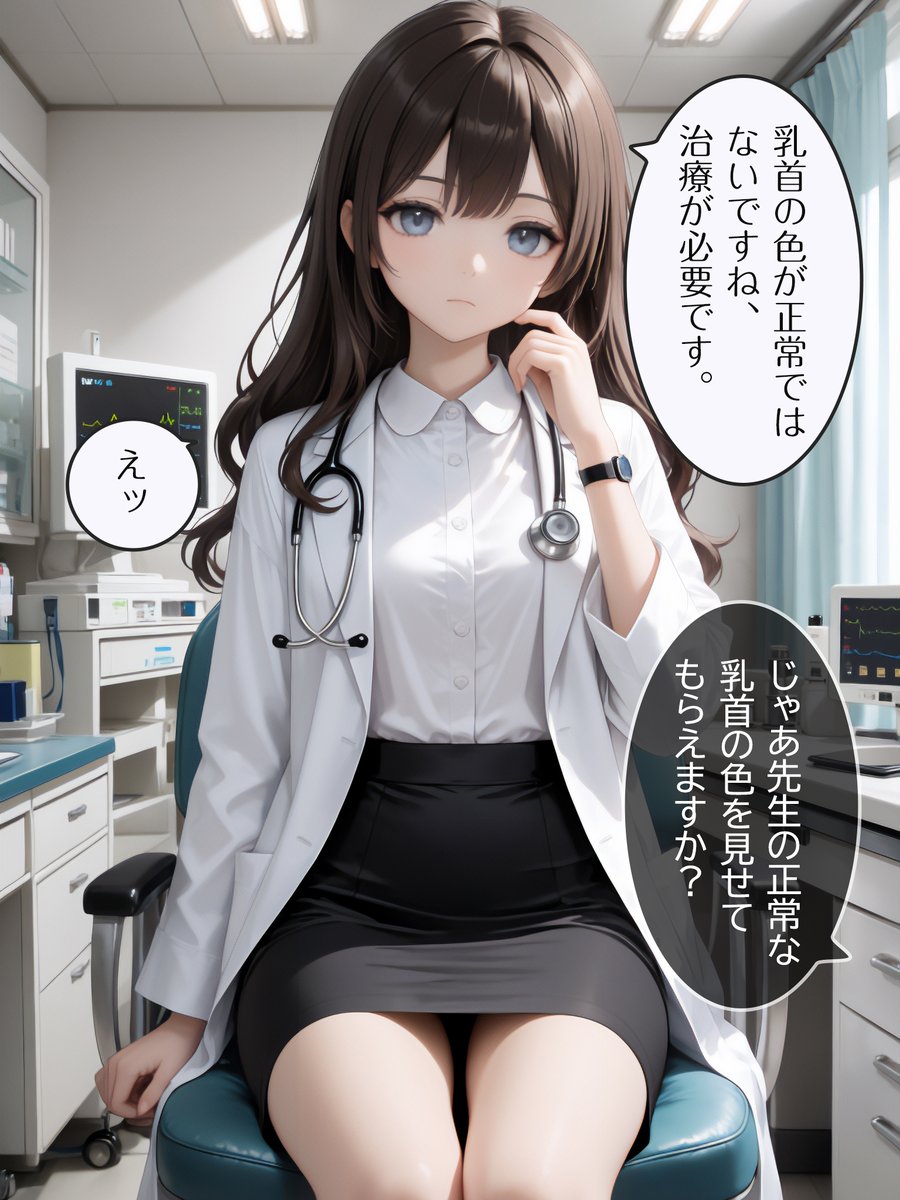 tenjiku_note's tweet photo. クリニックでの乳首診察(1/5)
#AIart #AIイラスト https://t.co/3EeNpWpIy6