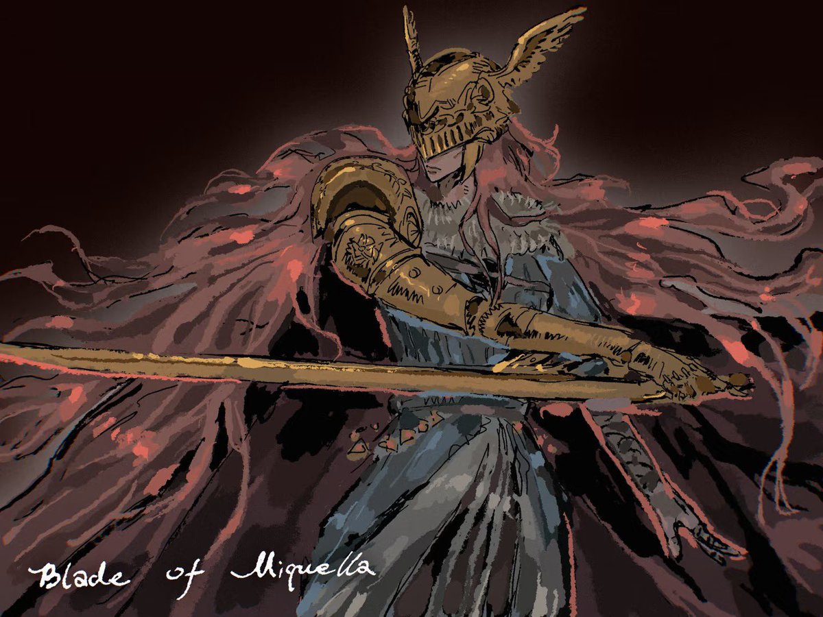 jvdulanmei's tweet photo. never known defeat 
#eldenring #malenia https://t.co/BOcfIb4ZBM