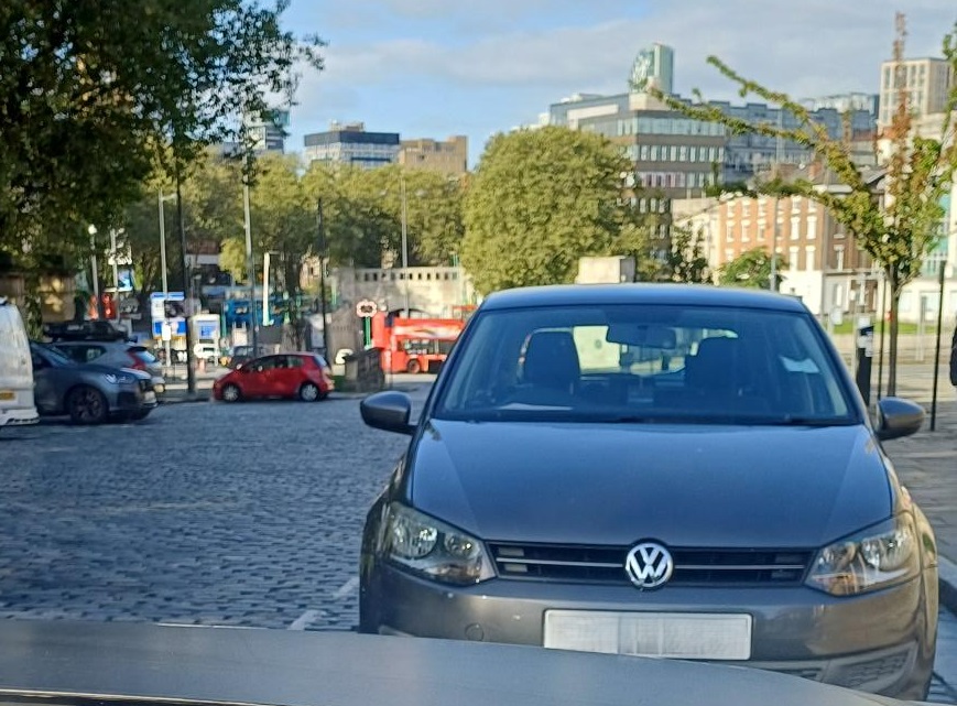 MerPolTraffic's tweet photo. This vehicle was stopped for a documents check in #Liverpool city centre. Driver was found to only have a provisional driving licence, was unsupervised and had no 'L' plates. Driver #reported and vehicle #seized https://t.co/YHyq84GrO1