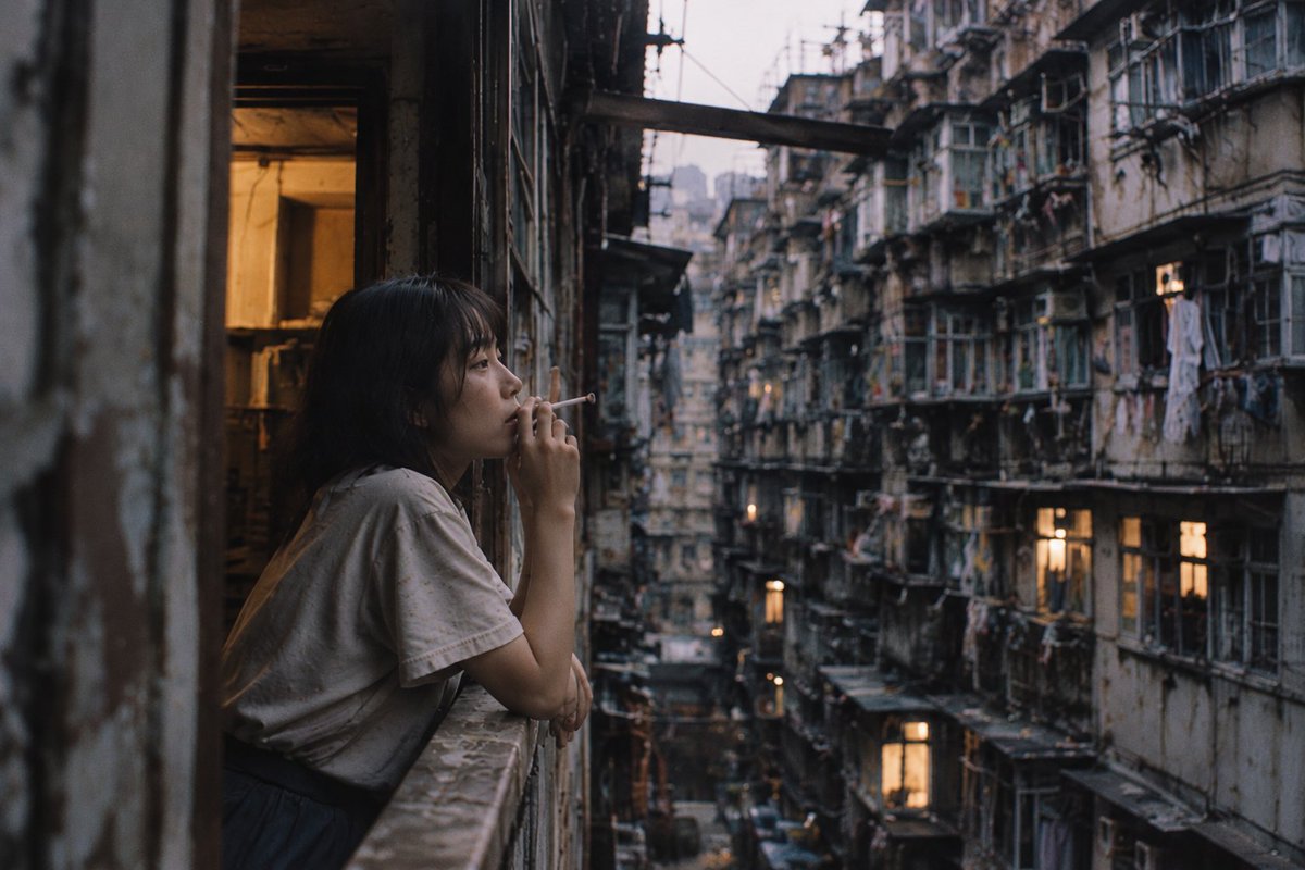 shinsantw's tweet photo. #九龍城砦 #九龍城 #KowloonWalledCity #生成AI #AI画像 https://t.co/Rhzhxy9OP9
