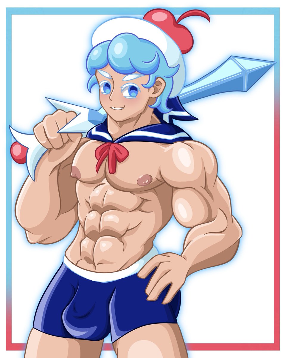 sunnybartist's tweet photo. My style X Cookie run 🍪 Cream soda cookie 🩵💙❤️ #sunnybartist #cookierunfanart #gijinka #baraart #characterdesign #artph https://t.co/W5lo4CeVg7