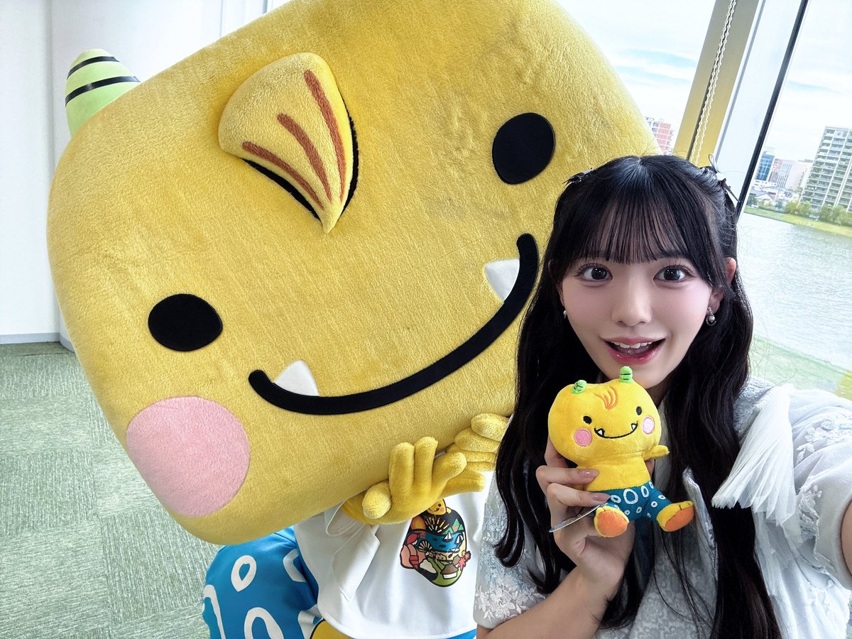 _HIMENA_48's tweet photo. ⠀
#NSTまつり2026
有難うございました ♡

瀬戸内の風 届けられたかな  〜 🍃🌊？
珍しいセトリ &amp; 衣装 で いつも以上に
わくわくするステージでした 🎶

また新潟で会えますように ⸝⸝⸝ 🌾
あ 、念願のえちゴンにも会えたよ 
照れてて 可愛かった 〜 🫣 笑

#STU48 
#森末妃奈 https://t.co/kQqkT3rxCD