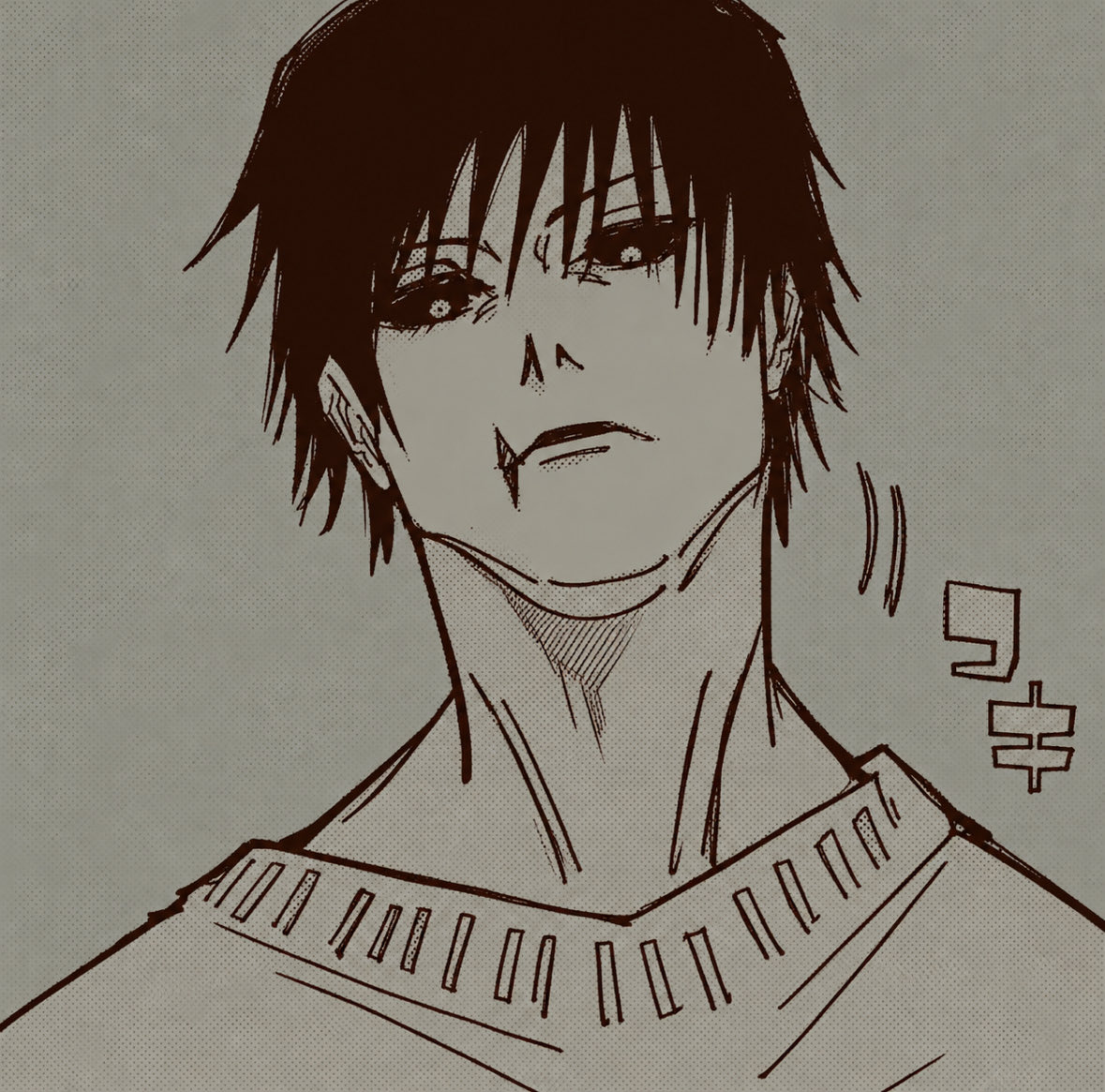 sorcererhxnter's tweet photo. @devotebind

⠀⠀ toji stops in front of the park bench, his massive frame completely blocking out the afternoon sun. he looks down at the dark   haired little girl sitting there. “ move. ”⠀

⠀⠀ https://t.co/fSZES9FPvI