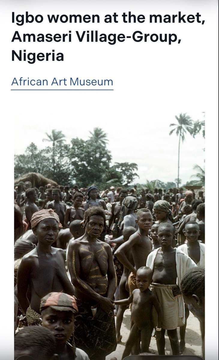 NoNonsensezone's tweet photo. PIC 1: IBOS AT THE MARKET IN 1951  

“ zoom in on Pic 2 “ can you count how many are N@ked at the market in 1951? Also Notice their headtie? . 

That's ICHAFU

NOW 

PIC 3: YORUBAS AT THE MARKET 1951 

“ Same year “ Do you see anyone naked? Now notice their headwear. 

“ GELE “ https://t.co/uUuy4K3hVL