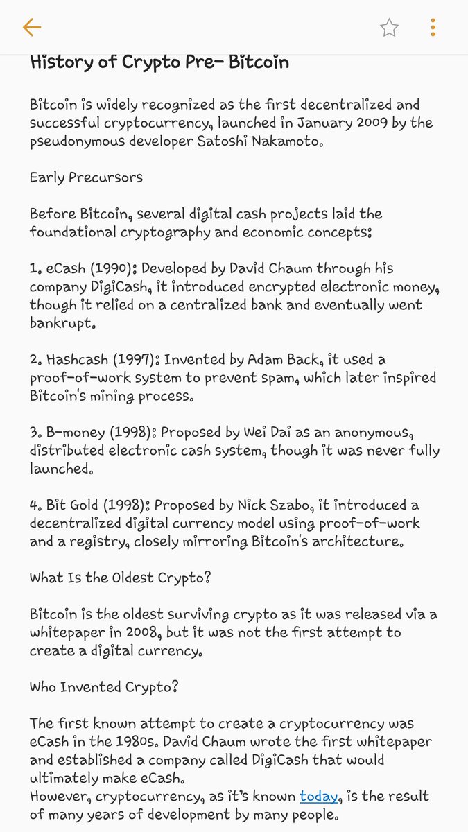 simplyabbest's tweet photo. #CryptoWithShola
Day 3 assignments all done...
■History of cryptocurrency before Bitcoin 
■Ledger
■Hot wallet and Cold wallet

Great knowledge through information and research. Can't wait for the next class. 
I'm buzzing🤘 https://t.co/mi2JFbeG50