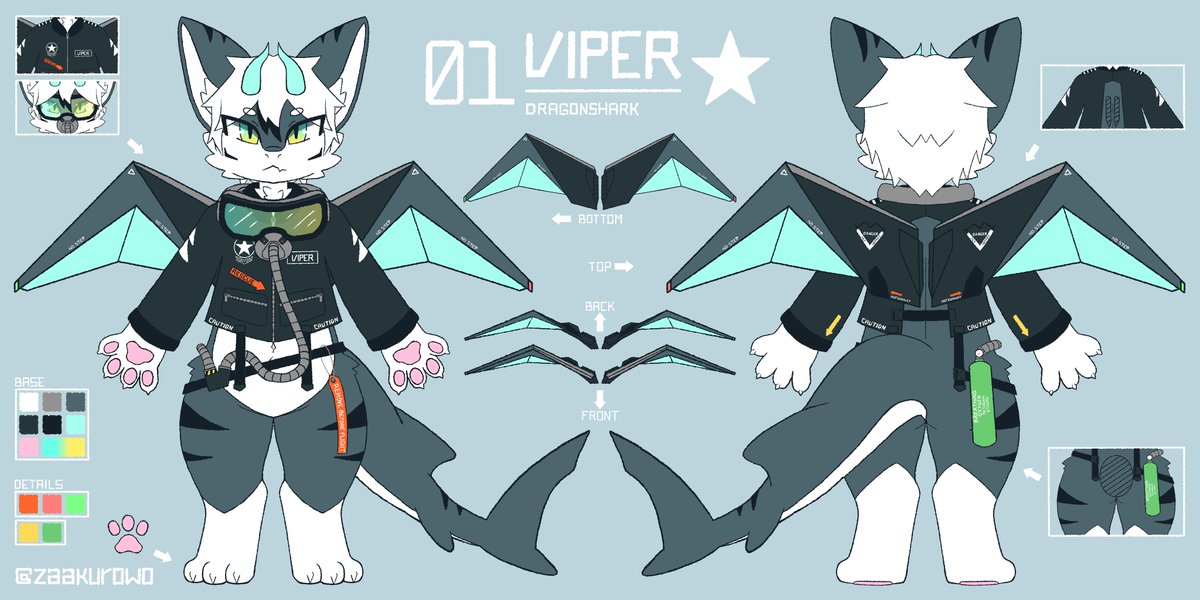 zaakurowo's tweet photo. Updated ref for my sona!

🎨 art by me

more alts below ⬇️

#kemono #furryart #ケモノ #うちの子 https://t.co/yEyKhZ6Egy