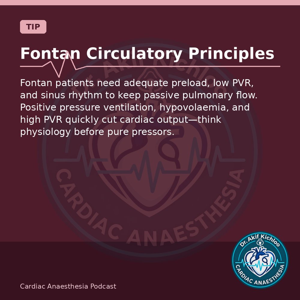 akifkichloo's tweet photo. Blood &amp; Devices
BIS on bypass, Fontan principles, TOF priorities, ASD/VSD TEE checks.
Cardiac Anaesthesia Podcast
#CardiacAnaesthesia #CardiacAnaesthesiaPodcast #MedEd #CardiacOR https://t.co/LN63uRztSl