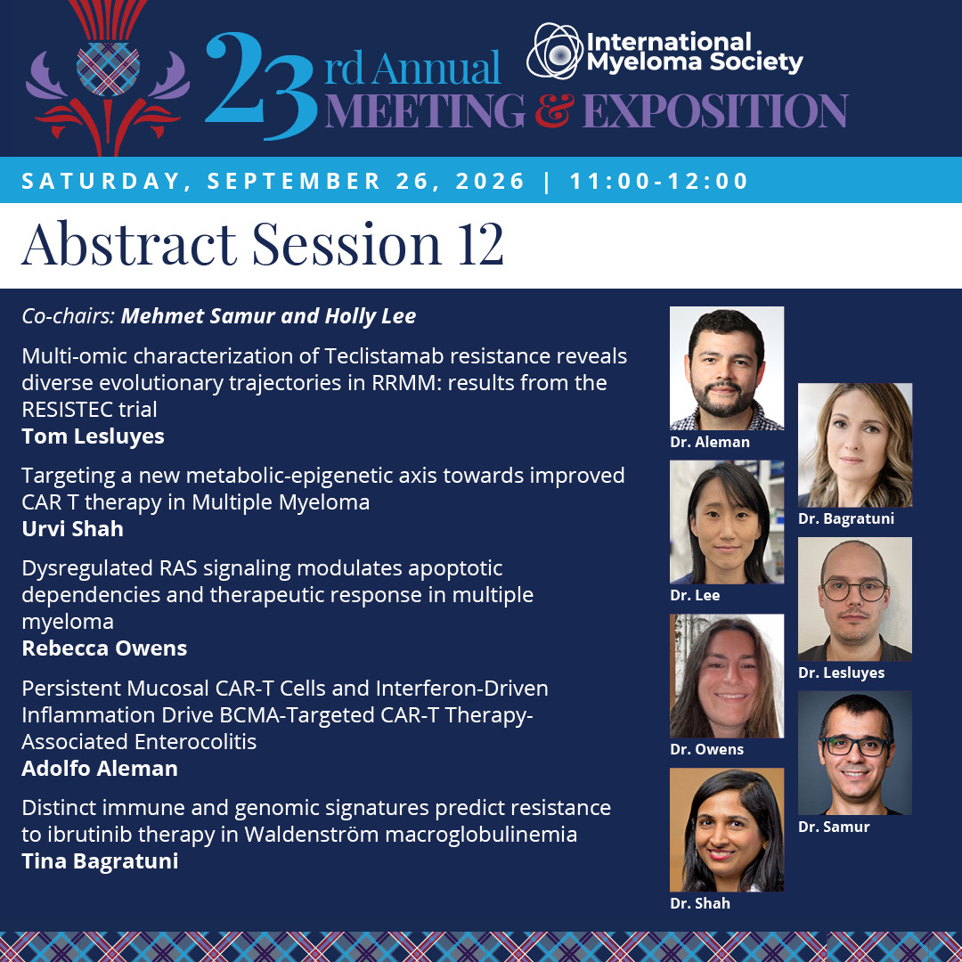 Myeloma Society (@Myeloma_Society) — #IMS26 — conference slide