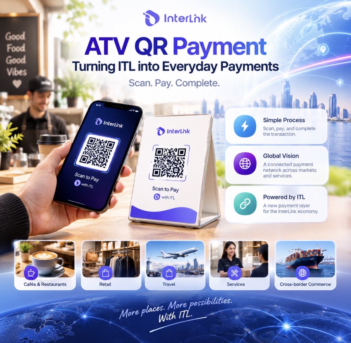 msaqlainfcma's tweet photo. QR Payments 📲

Scan. Pay. Done. ATV QR Payment is designed to connect ITL with everyday commerce through QR payments and merchant use cases. 

From retail to services, vision is broader than one QR code.

Where should ITL payments start? 

#InterLink #ITLG #ITL #FollowForFollow https://t.co/AlCnPrNIn3