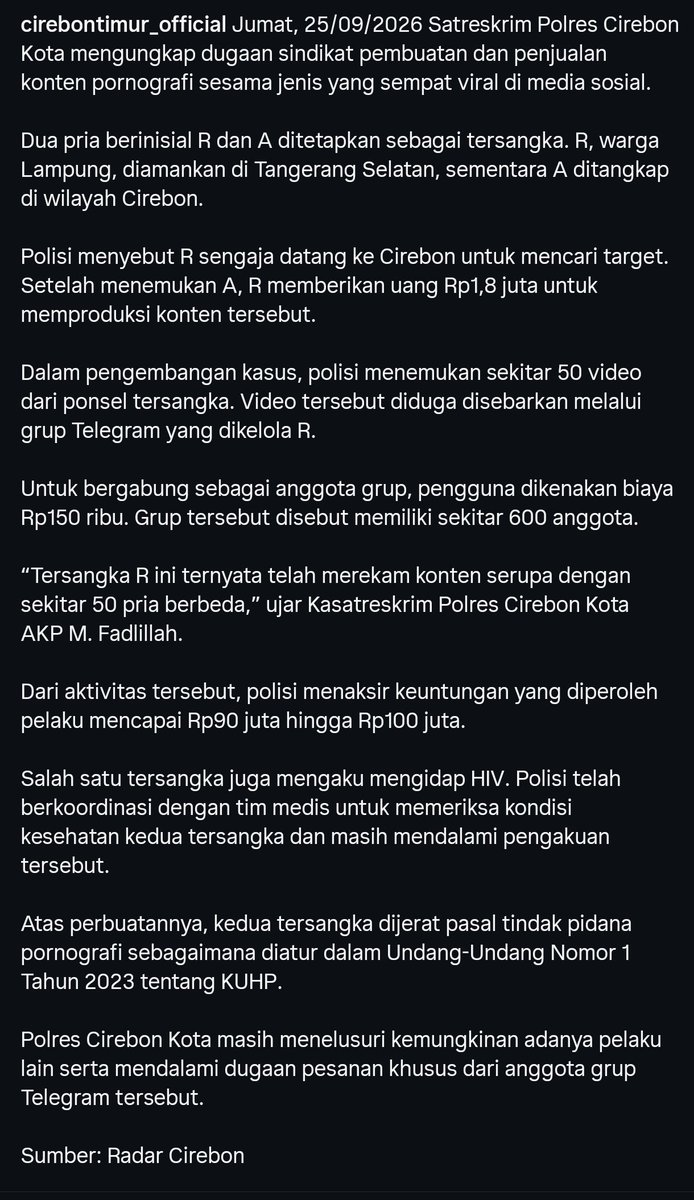 xliceofje's tweet photo. Bang Rifa*** udah ditangkap polisi https://t.co/7bnnxevxrK
