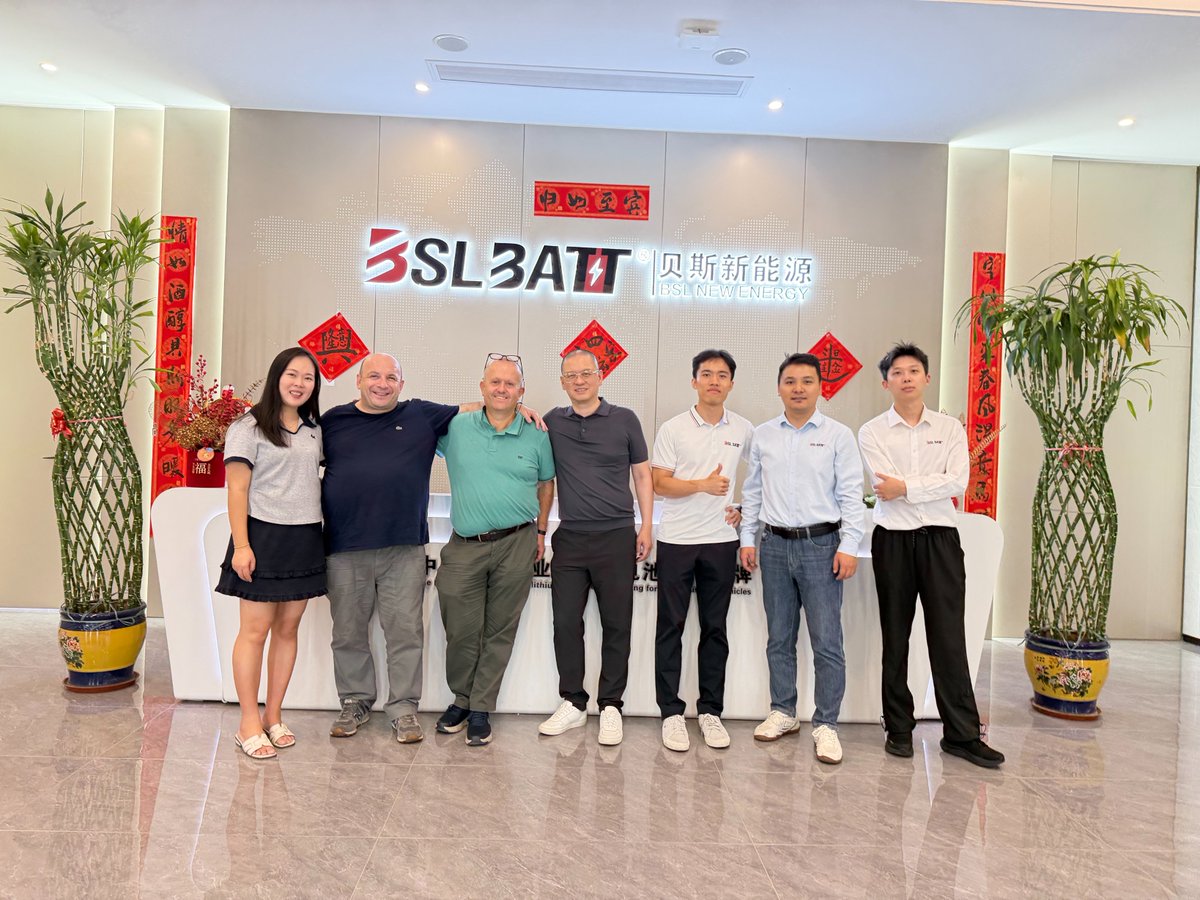 BSLBATTBattery's tweet photo. 🤝 Strengthening Partnerships: Welcome S.P.E. Elettronica Industriale to BSL!
This week, we had the pleasure of hosting Alessandro and Marco from SPE at our BSLBATT factory.
#BSLBATT #SPE #Partnership #EuropeanMarket #Golfcartbattery #LithiumBattery #MaterialHandling https://t.co/6uu0dhCPXa