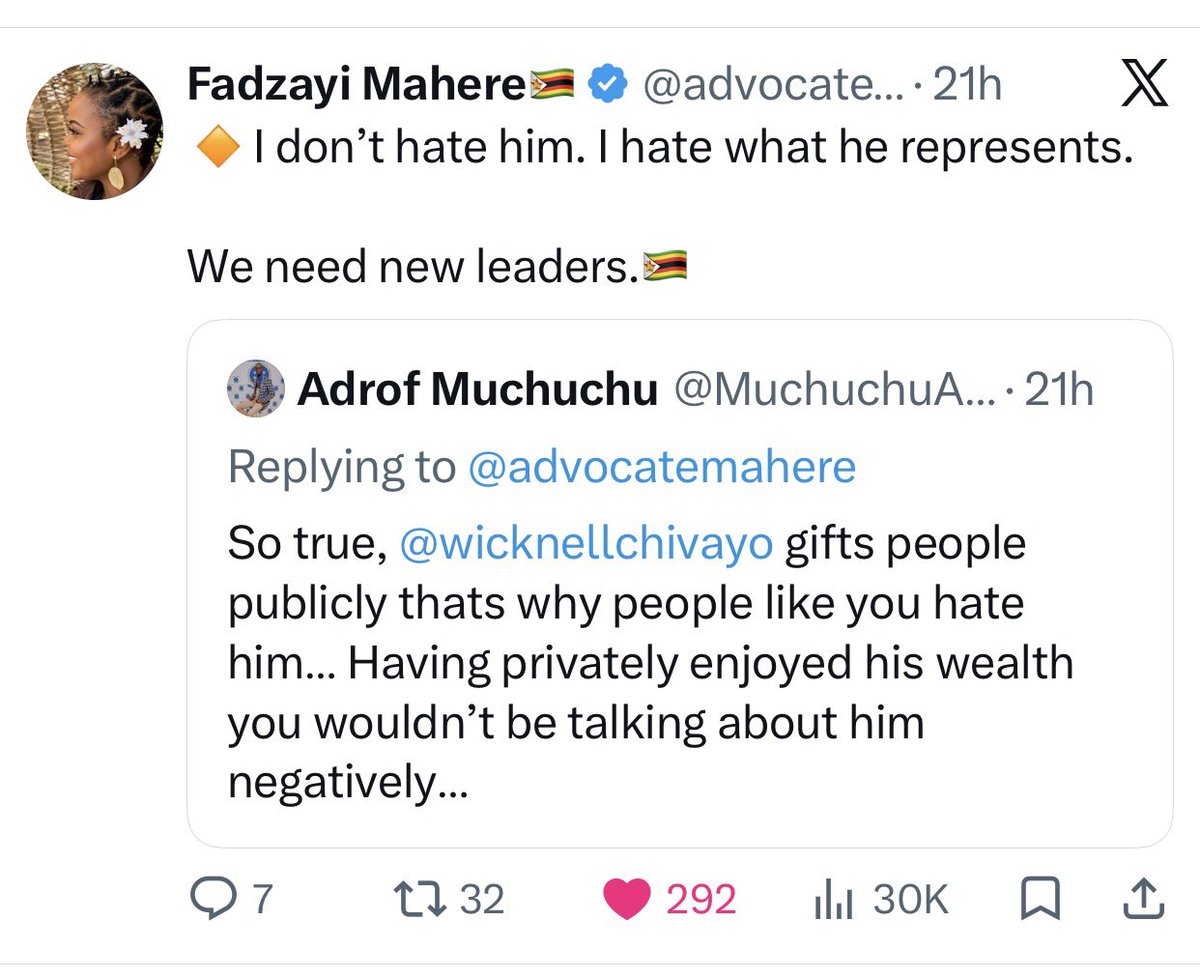 MuchuchuAdrof's tweet photo. Out of 30k pple who saw the tweet, only a tiny fraction criticized. This shows that the overwhelming majority of readers did not feel compelled to leave a negative comment/argue against @wicknellchivayo works . Vocal critics often represent a loud minority online. Asi ndatukwa mm https://t.co/CMxfm5vL3V