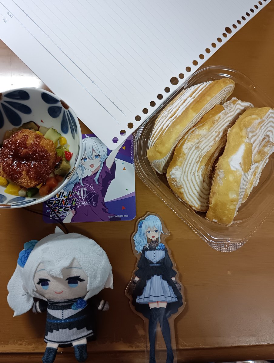 1oohirume's tweet photo. まひまひお誕生日おめでとう🎉
ミルクレープの切れはし買ってきたよ
#雪城眞尋生誕祭2026 https://t.co/MoN3z7pGtN