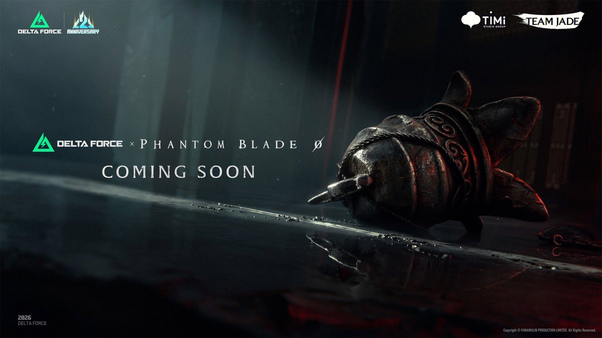 DeltaForce_Game's tweet photo. Two worlds. One Bell. The hush before steel sings.

Delta Force × Phantom Blade Zero. Coming soon. https://t.co/H7RQqZCBEV