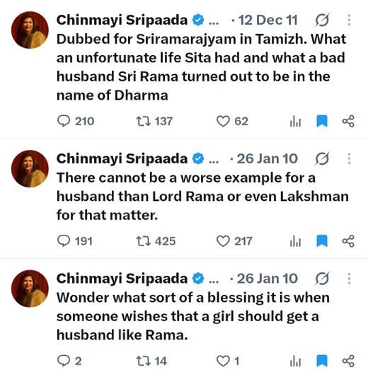 CuteAaruhi4's tweet photo. She once called Lord Ram the “worst husband.” And today, the same woman is singing bhajans dedicated to Lord Ram for money. 

Yesterday, she was insulting Lord Ram, and today she is using His name to earn money.

How shameless can someone be? There should be a limit to hypocrisy! 😐