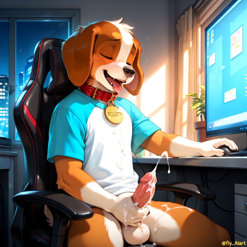 fly_AIart's tweet photo. A big dog cum everywhere... -2🐕📷 #AI #AIart #furry #furryart https://t.co/uFJ5n900E4