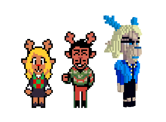 FoursideKM's tweet photo. Does it bother anyone else that carol's sprite is more detailed when compared to the other holidays? https://t.co/ZvR8kCPwov