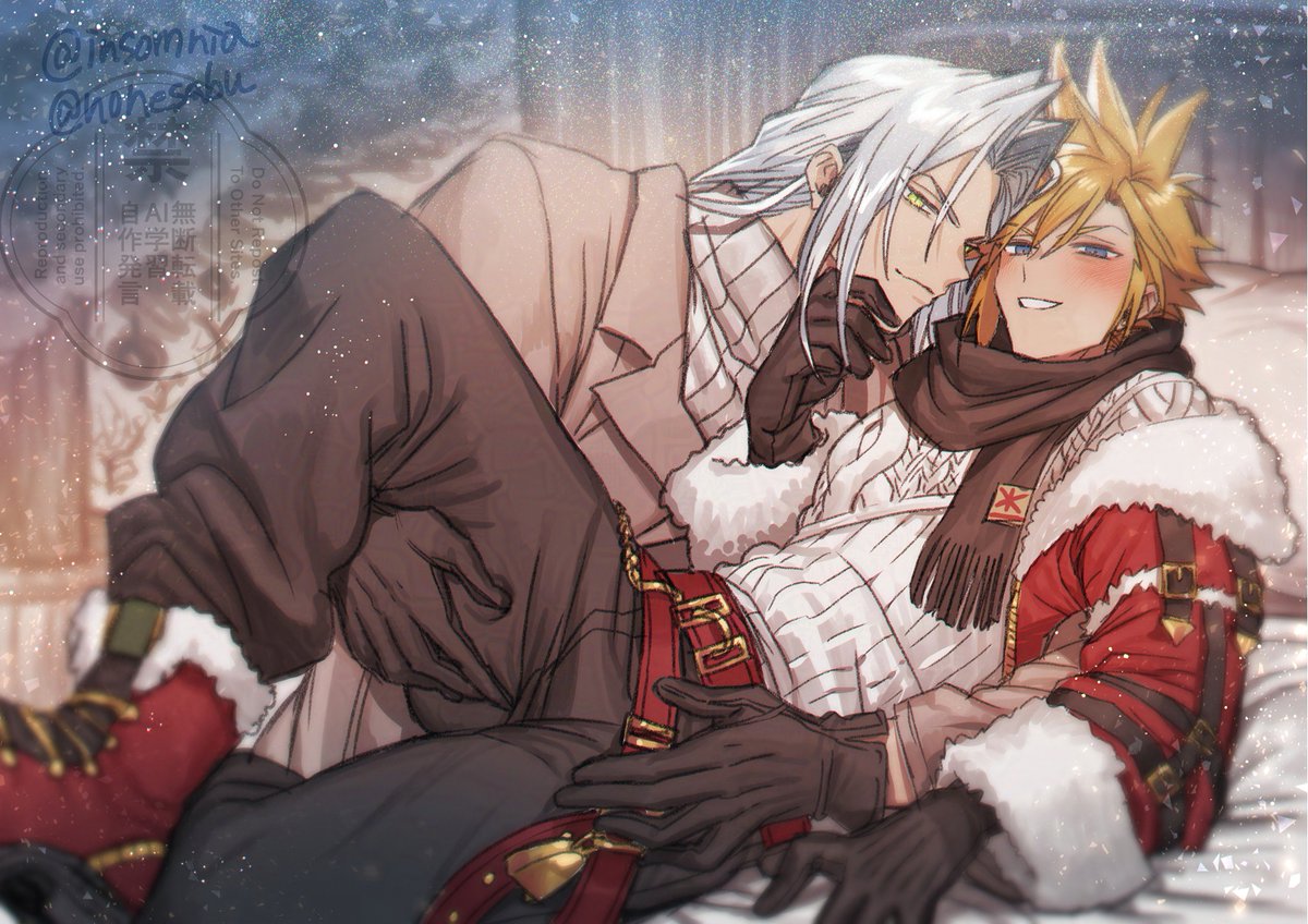 nonesabu's tweet photo. 腐向けセフィクラ
ﾌﾞﾙｽｶに載せてるヤツ去年のクリスマス衣装のやつ～ https://t.co/khOqczuAlb