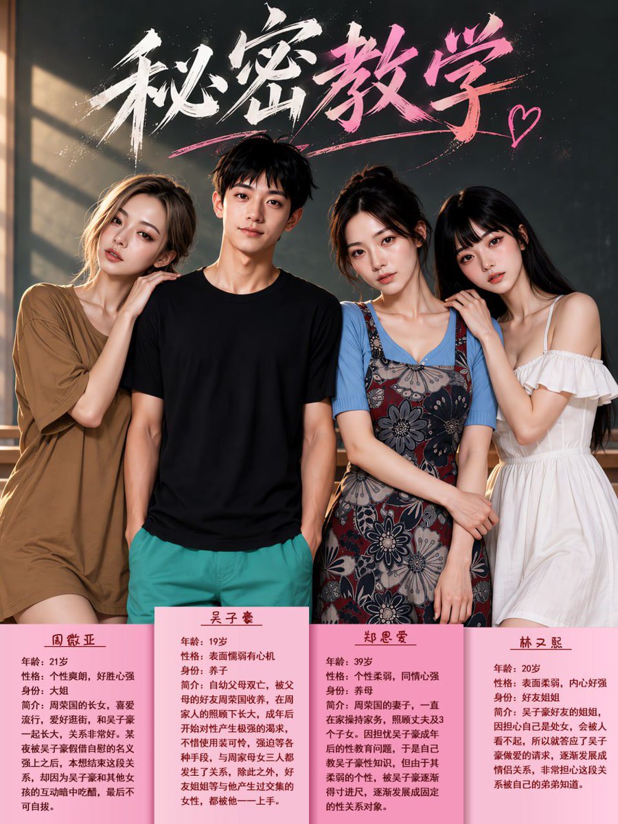 fantasy6drama's tweet photo. 真人AI剧《秘密教学》上线中！

青春期的子豪，被养母手把手教自慰，教怎么做爱…这谁能顶得住呢… 

市面顶级制作，长期稳定更新，欢迎大家品鉴，认准银梦eroshort！ https://t.co/XjoYVpSf5V