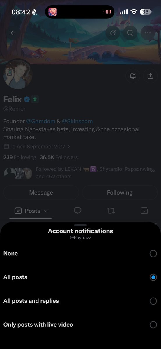 Raytrazz's tweet photo. @mockerbey @Romer @gamdom Following with notifications on 

The way you bless strangers and make them happy is truly amazing. 

I wish you nothing but happiness in return @mockerbey 

There’s a good chance you won’t see this comment but I pray God blesses me through you ❤️

🆔 = Mockerlovesraytraz https://t.co/Mqk2Zract1