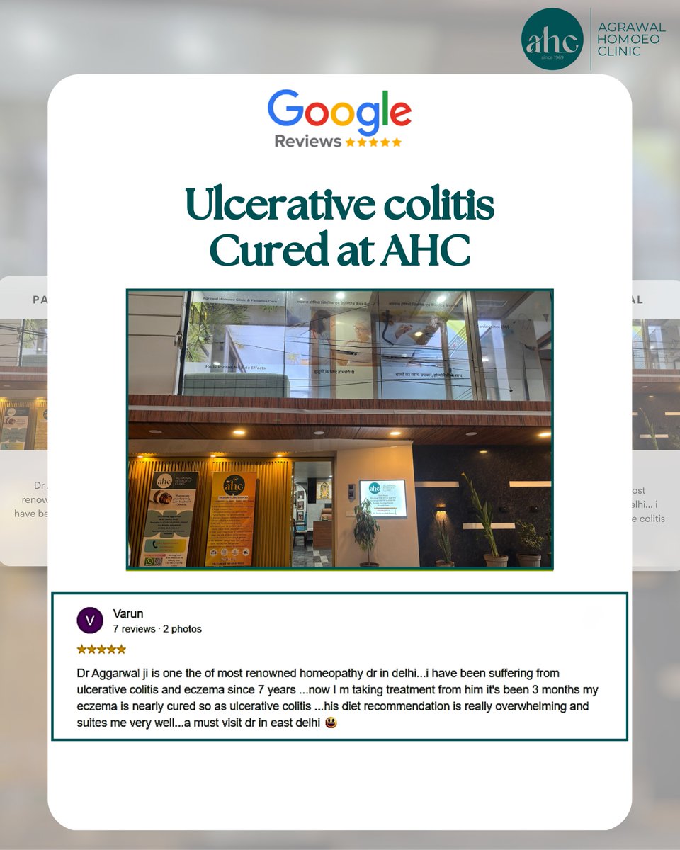 agrawalhomoeo's tweet photo. When patients feel heard, cared for, and supported — that means everything. 💚
📍 Agrawal Homoeo Clinic, East Delhi
💚 Care that looks beyond the symptoms.
#AgrawalHomoeoClinic #HomeopathyDelhi #UlcerativeColitis #GutHealth #PatientTestimonials https://t.co/jkkv02dy8r