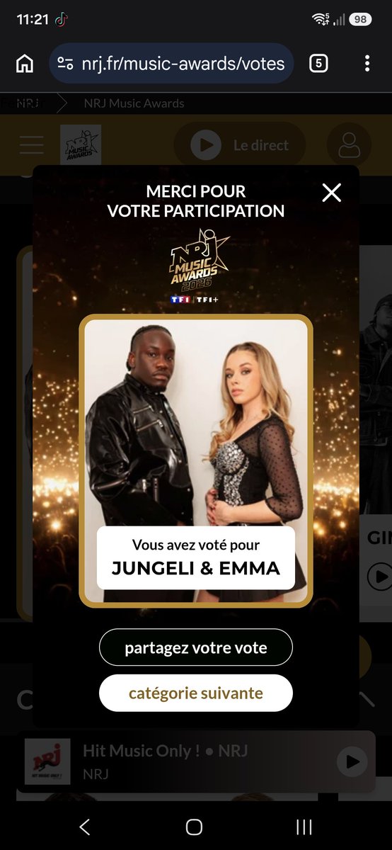 florianAsse42's tweet photo. Un excellent week-end à tous ceux qui ont votés Emma et Jungeli C'EST GRATUIT
🇧🇪https://t.co/t943UWJj4s
🇫🇷https://t.co/ZwAMmuKA1K
#NMA #Emma #jungeli #NMA2026 #NRJ https://t.co/IJdRxfICb3