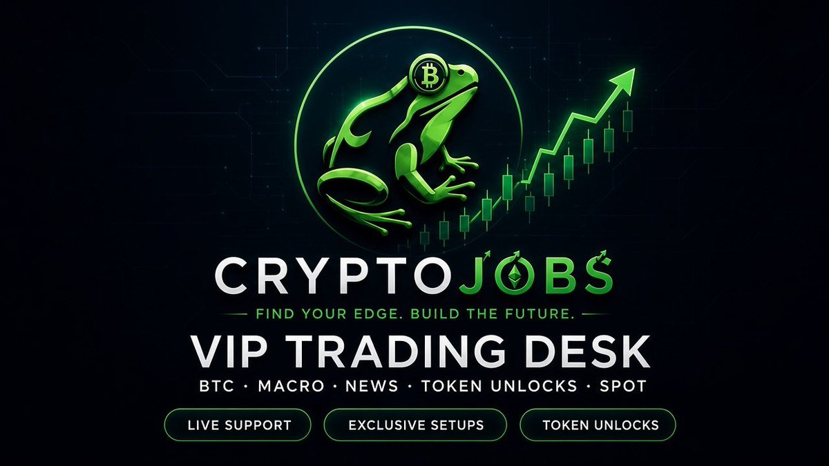 CryptoJobs3's tweet photo. Free access, zero excuses to level up.

All my content and group are free to join.

Learn, trade and sharpen your skills with us.

Access in bio or pinned post, link in first comment.

NFA https://t.co/uDcarLvnmg