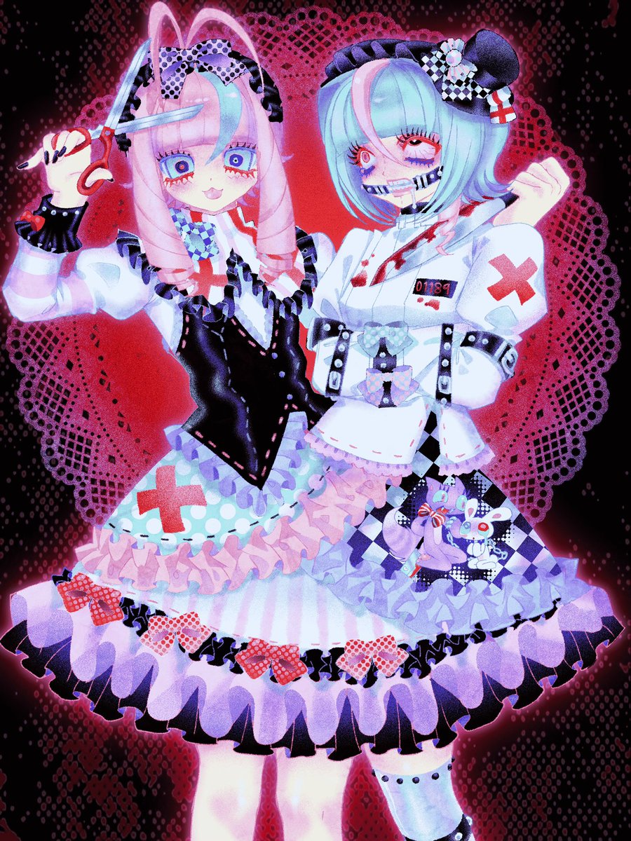 Zofaeae's tweet photo. Post by kasanemichael

Source: https://t.co/xegSI5zZvr

Description: “conjoined sisters”

#adoptable #oc #originalcharacter #digitalart #kasanemichael https://t.co/M6OTzW4T1x
