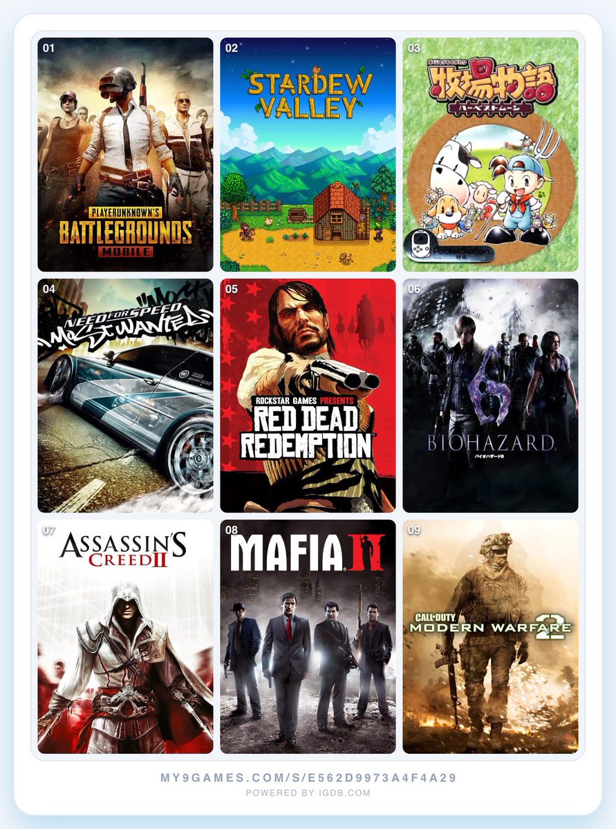 hasakiiwrld's tweet photo. 9 games that shapes who i am https://t.co/7Yjul9mv5H
