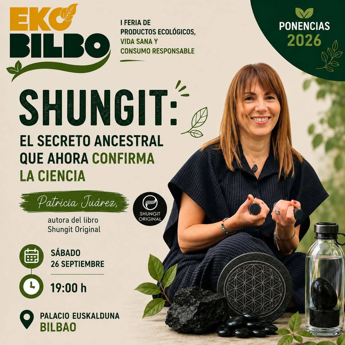 Bioarabaferia's tweet photo. Hoy sábado 26 a las 19:00 h #conferencia sobre la #shungita. Contará qué es este mineral, sus características, sus diferentes aplicaciones y algunas curiosidades que quizá no conocías. Con sorpresa incluida. #Colgantes ���¿Qué es la shungita y por qué ha despertado tanto interés? https://t.co/h6X8UOPhYN