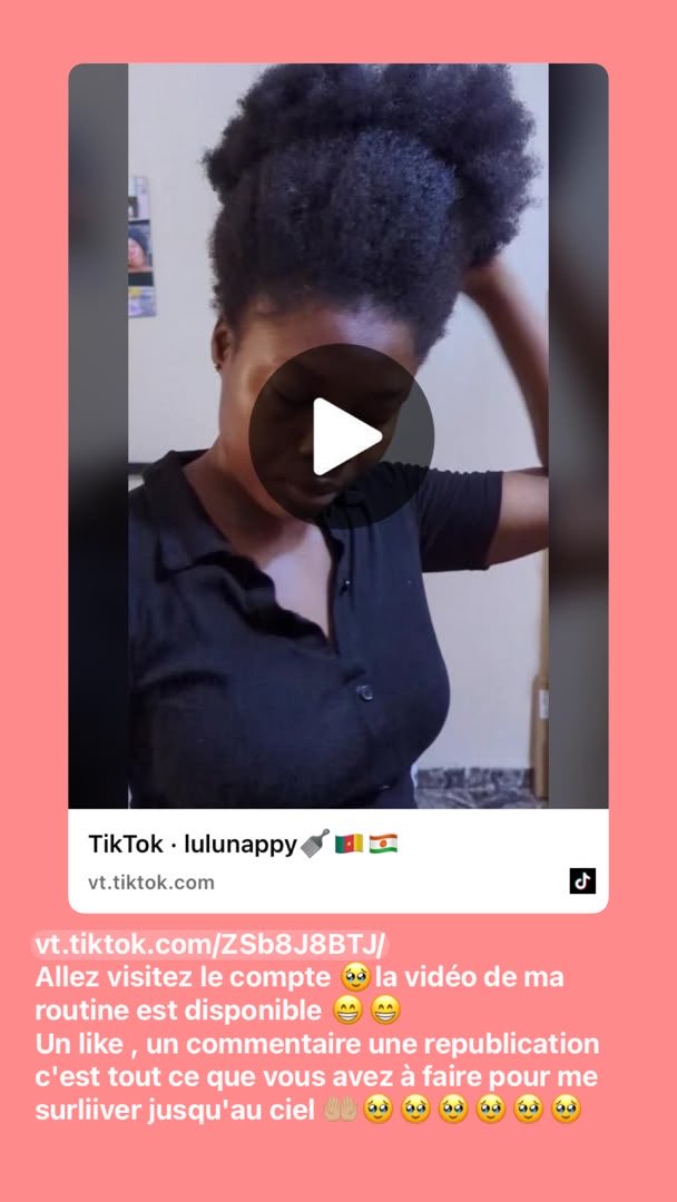 WTchunte's tweet photo. Hi everyone! I’m participating in an Afro Hair contest! 🌸

Please support me by liking, commenting, and sharing my TikTok video. Every interaction counts! ❤️🙏🏾

Thank you!

Repost please 🙏🏾 https://t.co/8qHviB35fq