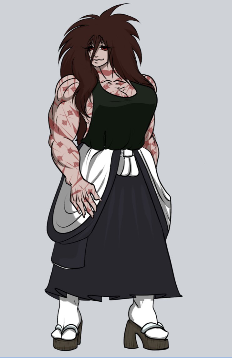 _miyagawamioko_'s tweet photo. For reference, Theodore is the spirit of the Zanpakuto which Mioko is hiding from everyone, a cannibal, a narcissist, a masochist, everything that you don’t wanna deal with, I think I’m gonna redesign her too just to make more villainish but here’s a ref https://t.co/kKxt4iZ7Za