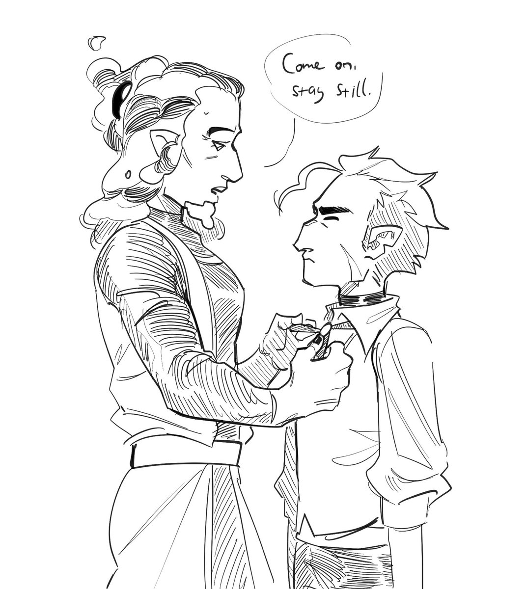 muzarriari's tweet photo. Yk I had to doodle it

Making sure his ugly chud son looks presentable in front of people 

#theowlhouse #wovengold https://t.co/EcmtOSI8KO